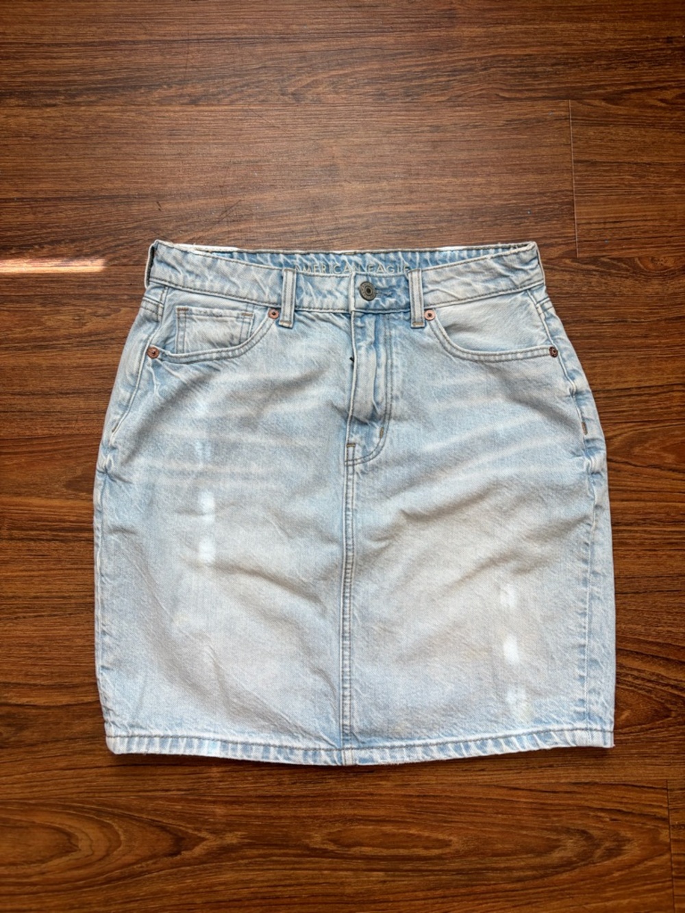 American Eagle Outfitters Light Blue Denim Pencil Skirt